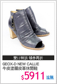GEOX-D NEW CALLIE
牛皮塗層皮革休閒鞋