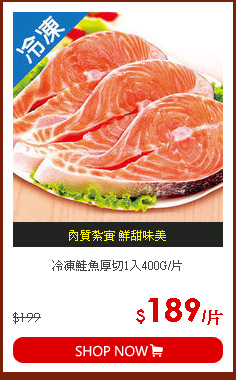 冷凍鮭魚厚切1入400G/片