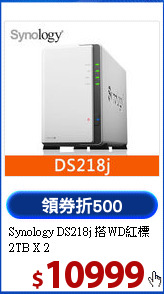 Synology DS218j 
搭WD紅標2TB X 2