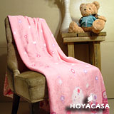 《HOYACASA夢幻森林》舒柔法萊絨毛毯