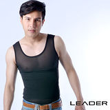 【LEADER】高機能三段調整型塑身背心(黑色)