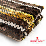 法國MONTAGUT-超纖細法蘭絨毯(織紋-咖啡)