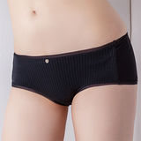 【思薇爾】舒曼曲線系列低腰平口褲(黑色)