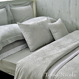 Tonia Nicole芮格爾古典緹花4件式被套床包組-灰色(雙人)