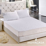 《HOYACASA 純淨白》 平單式保潔枕套(2入)
