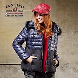 【FANTINO】時尚保暖羽絨連帽短版外套(丈青、駝色)485105-106