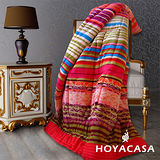 《HOYACASA 暖暖窩心》依戀舒柔法蘭絨加厚毯被
