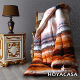《HOYACASA 暖暖窩心》時光漫步舒柔法蘭絨毯加厚毯被