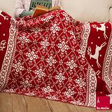 La Mode寢飾 Xmas針織披毯(麋鹿紅)
