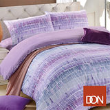 《DON 紫色夢幻》雙人四件式蜜絲絨全舖棉兩用被床包組