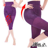 【速塑女人】 280D平腹美尻超機能七分內搭褲(紫色)