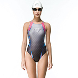【SAIN SOU】競賽/泳隊/專業用大女連身三角泳裝加贈矽膠泳帽7017