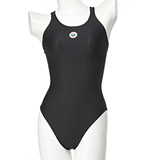 【SAIN SOU】競賽/泳隊/專業用大女連身三角泳裝加贈矽膠泳帽7027-01