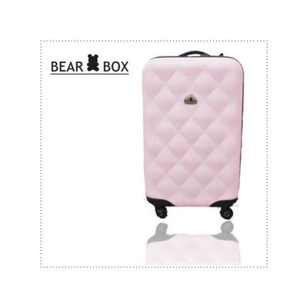 BEAR BOX 時尚菱格★２４吋～ABS輕硬殼霧面旅行箱