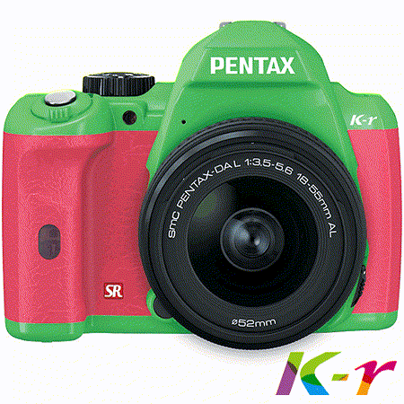 PENTAX K-r+DA L18-55綠色單鏡組(公司貨) ☆ 送Alice相機包+遙控器+迷你單眼熱靴小公仔+原廠記事本~新年再加碼~原8G升級至16G+副廠電池 (至100年2月14日止)