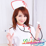 【Ladymotion】大哥哥！打針囉，先幫你呼呼喔！ ♥ 日系滾紅邊性感俏護士♥
