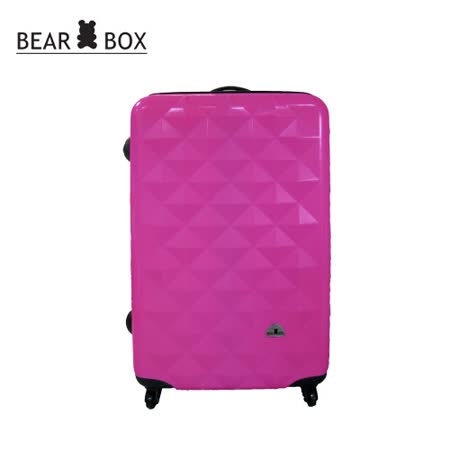 BEAR BOX 晶鑽系列★PC亮面輕硬殼28吋行李箱-晶鑽桃